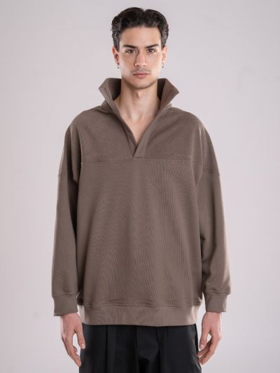 80's Style Brown Sweatshirt