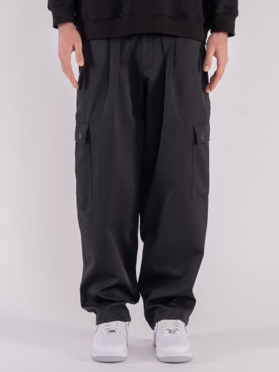 Black Puma Cargo Pants for Men