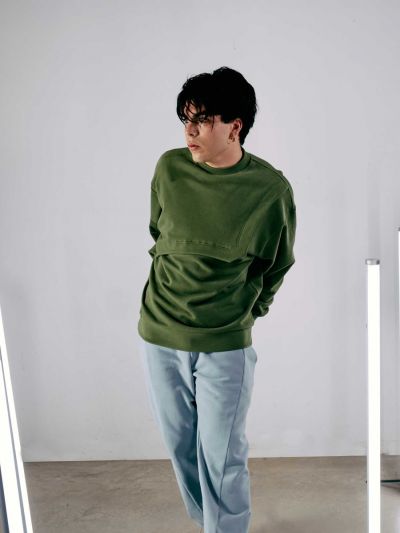 BE Bold Green Oversized Sweatshirt - TamoTamo x Emil Rengle