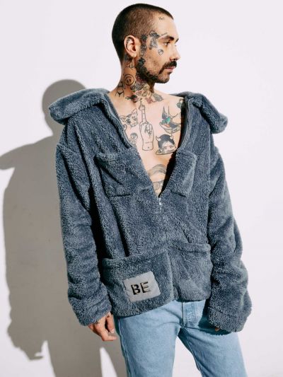 BE Savage Grey Oversized Jacket - TamoTamo x Emil Rengle