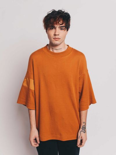  BE Sharp Orange Oversized Tee - TamoTamo x Emil Rengle
