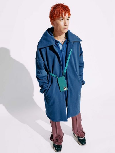 BE Swag Blue Oversized Trench - TamoTamo x Emil Rengle