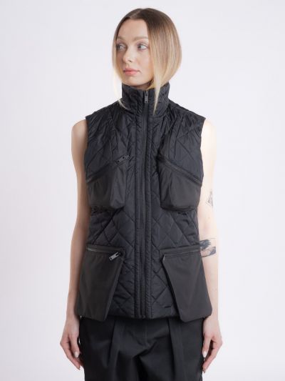 Inflated Pocket Noir Vest for Women