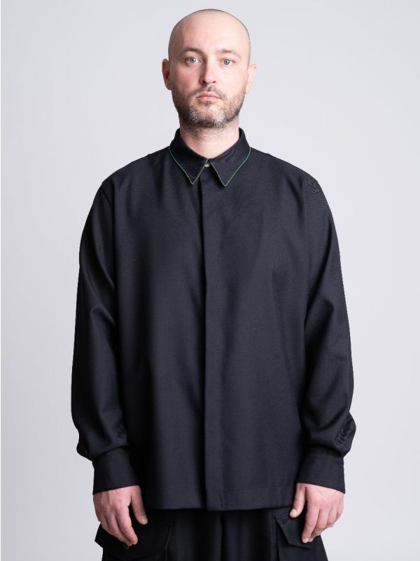 The Woolen Azure Minimalist Shirt