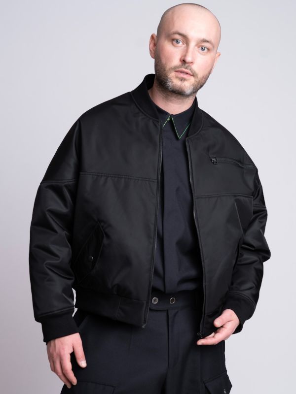 The Midnight Elegance Bomber Jacket