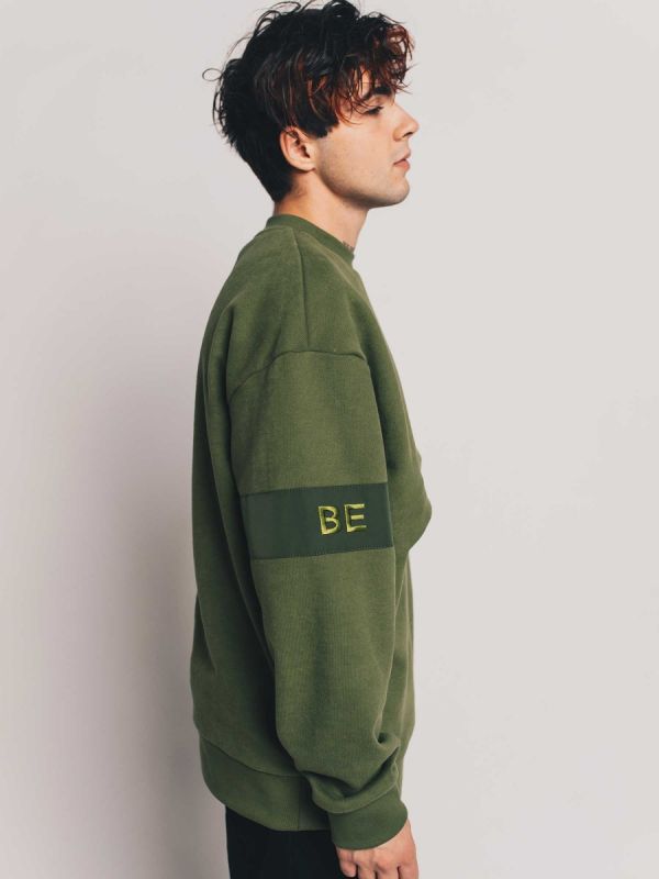 BE Bold Green Oversized Sweatshirt - TamoTamo x Emil Rengle