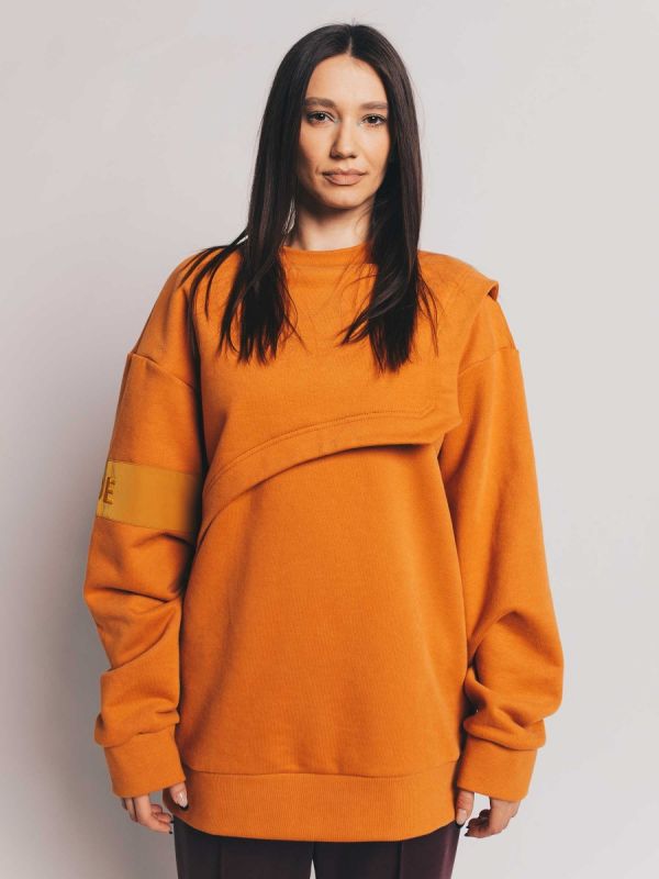 BE Bold Orange Oversized Sweatshirt - TamoTamo x Emil Rengle 