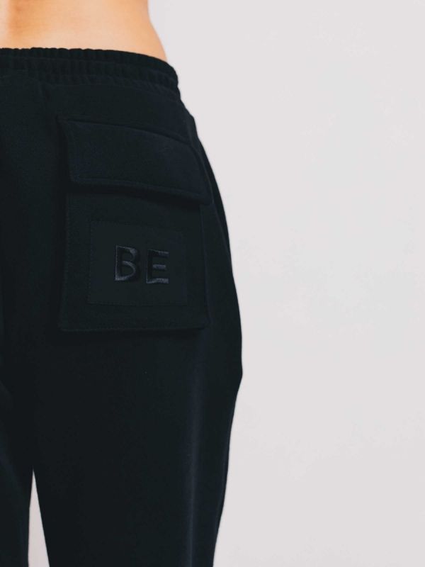 BE Hyper Black Sweatpants -TamoTamo x Emil Rengle