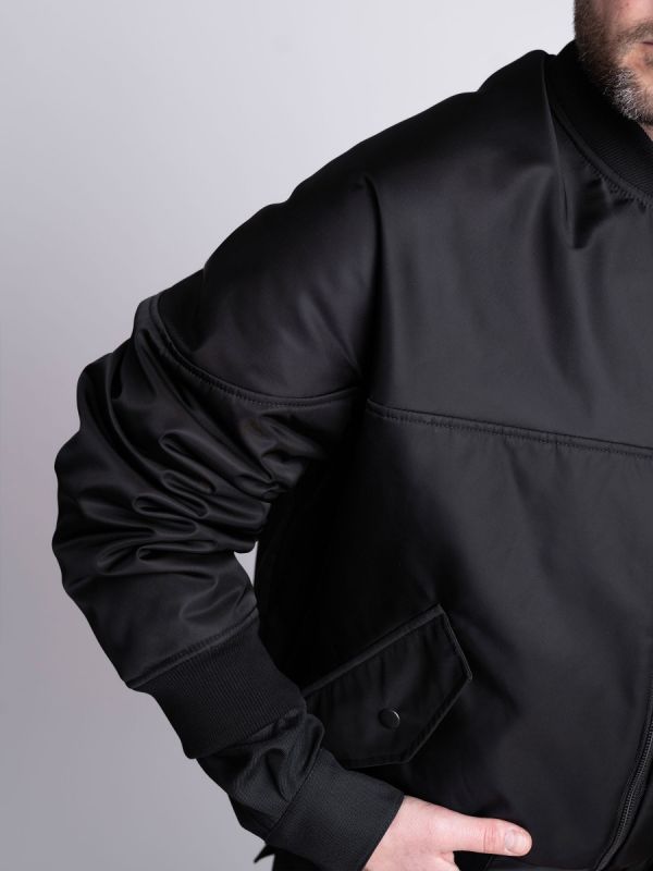 The Midnight Elegance Bomber Jacket