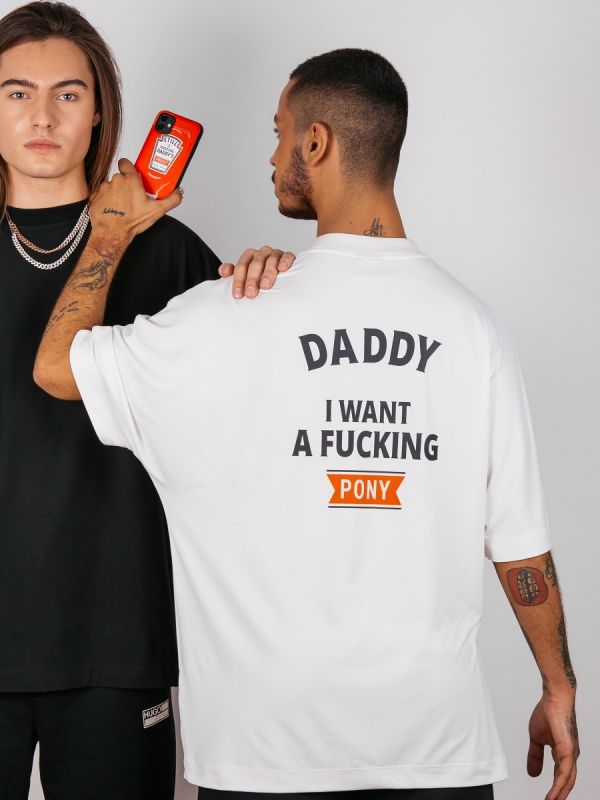 Daddy’s Pocket Signature Collection Ivory Tee and Card Slide Case Tee Ketchup Edition