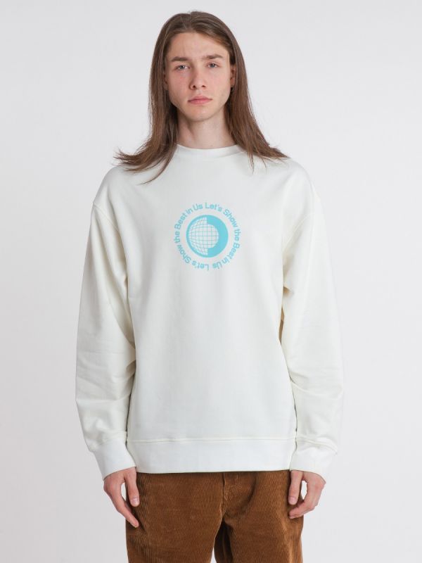 Let's Show The Best in Us Signature Collection Ivory Sweatshirt and Case