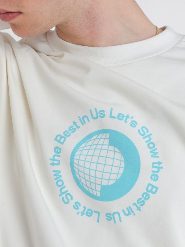 Let's Show The Best in Us Signature Collection Ivory Sweatshirt and Case
