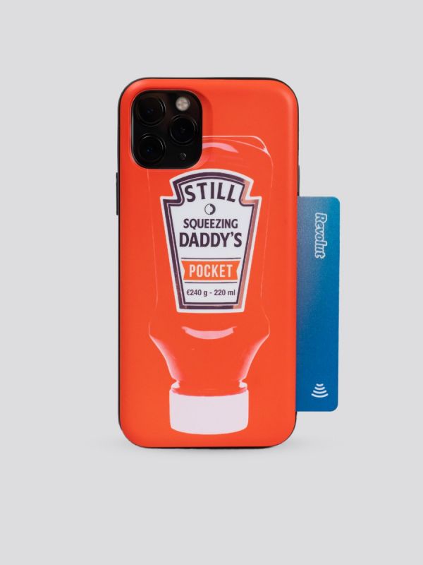 Daddy’s Pocket Signature Collection Ivory Tee and Card Slide Case Tee Ketchup Edition