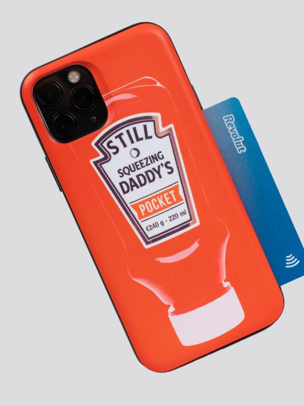 Daddy’s Pocket Signature Collection Ivory Tee and Card Slide Case Tee Ketchup Edition