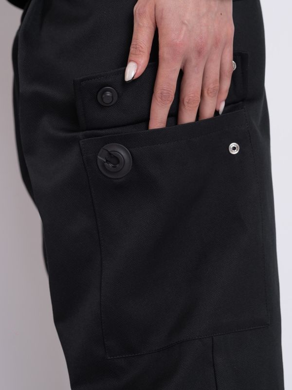 Black Puma Cargo Pants for Women