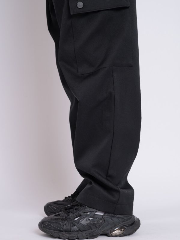 Black Puma Cargo Pants for Women