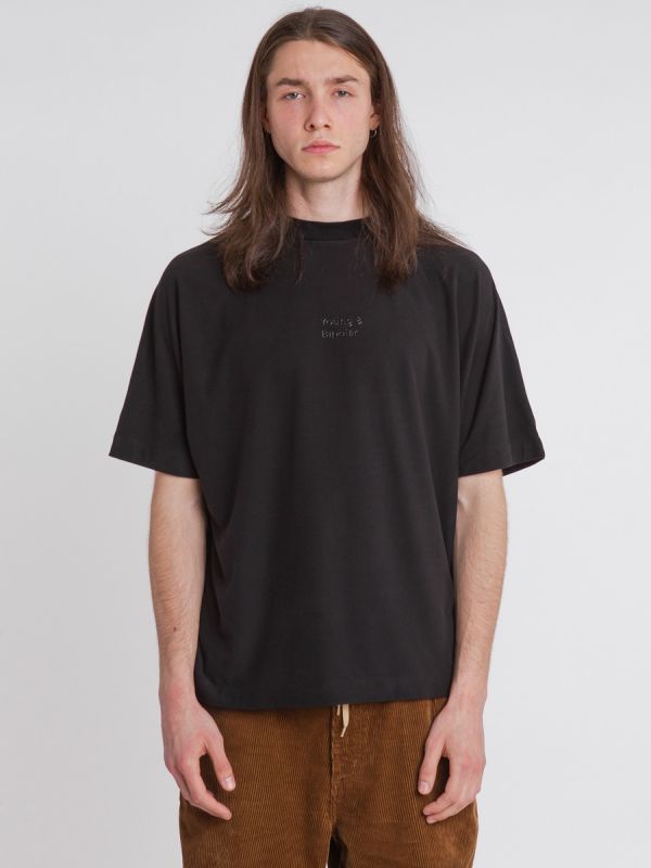 Young and Bipolar Minimal Black Tee Basic Line