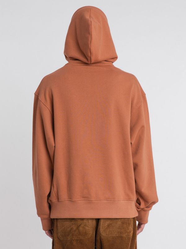 Young and Bipolar Minimal Brown Hoodie Basic Line