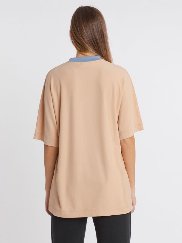 Young and Bipolar Minimal Nude Tee Basic Line