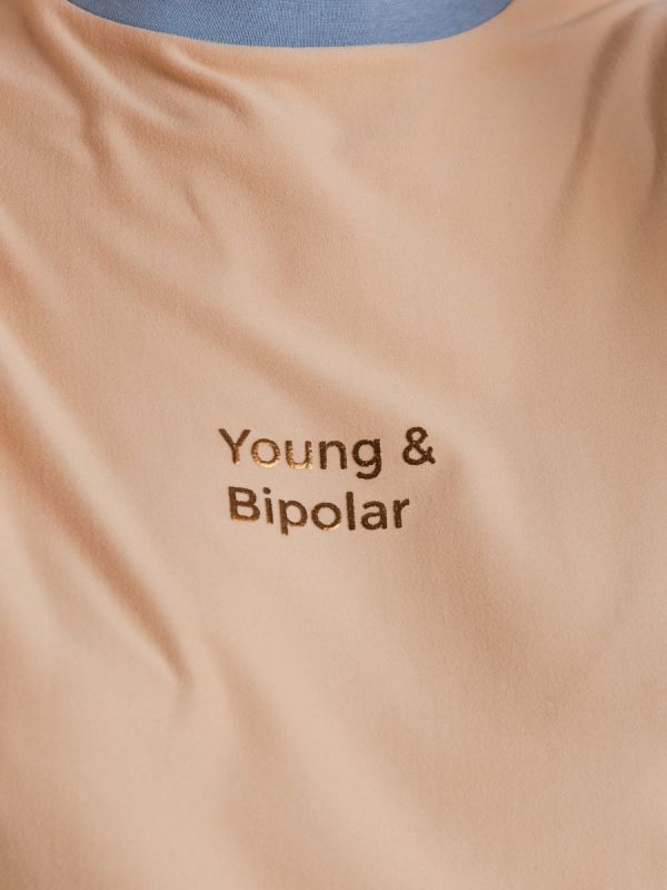 Young and Bipolar Minimal Nude Tee Basic Line