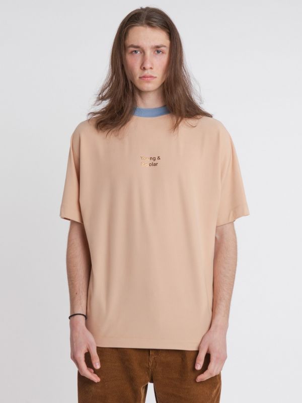 Young and Bipolar Minimal Nude Tee Basic Line