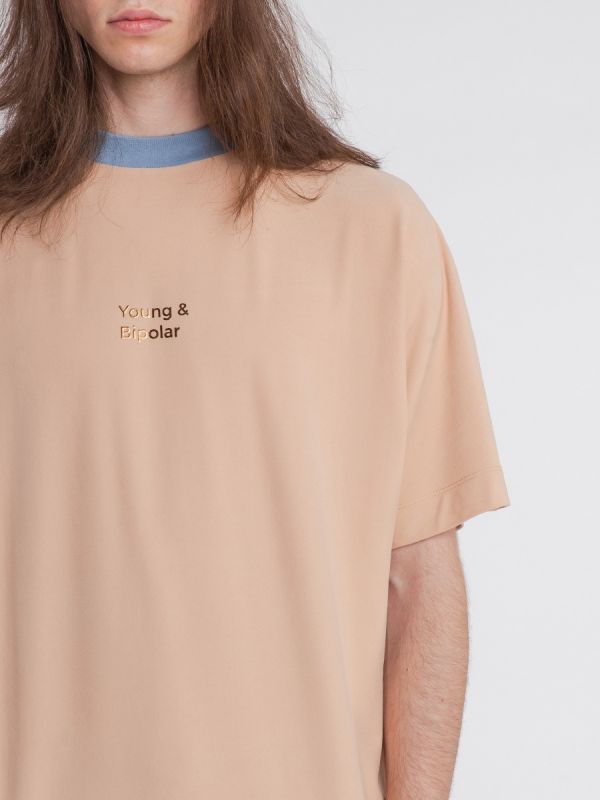 Young and Bipolar Minimal Nude Tee Basic Line